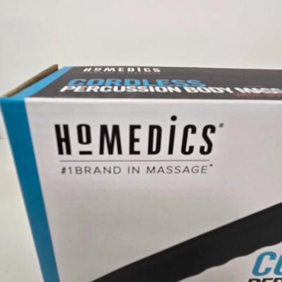 LOT 34: American Heart Association Family & Friends CPR Anytime Training Kit, HoMedics Cordless Percussion Body Massager with...