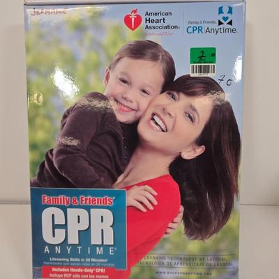 LOT 34: American Heart Association Family & Friends CPR Anytime Training Kit, HoMedics Cordless Percussion Body Massager with...