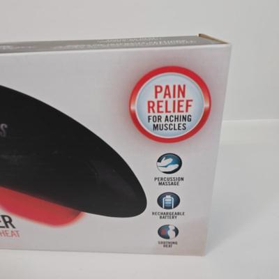 LOT 34: American Heart Association Family & Friends CPR Anytime Training Kit, HoMedics Cordless Percussion Body Massager with...