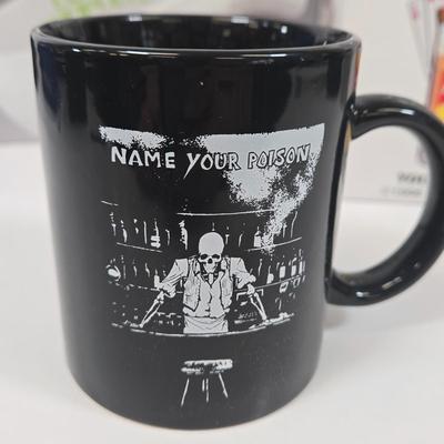 LOT 35: Wrenchware Knobby Tread Rubberized Tire Bowl, Spencer Gifts' 1996 Christmas Expo in Reno Budweiser Mug, Gamer Bowl &...