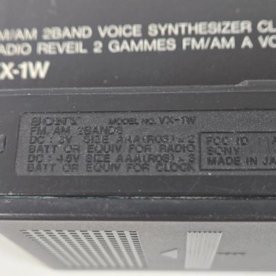 LOT 36: Lafayette SWR & Field Strength Meter, Realistic Hand Held Portable AM-FM Radio, Sony Tick-Talk Clock Radio, Etón Microlink...