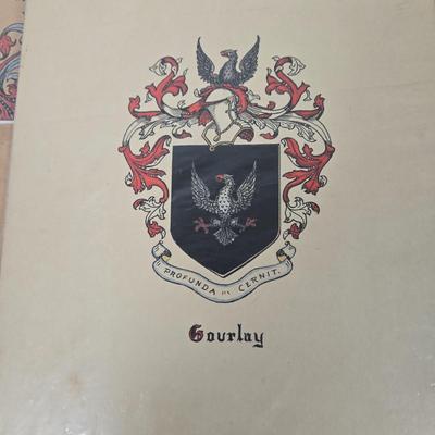 LOT 37: Multiple Family Crests, 3 Fenton Bicentennial Commemorative Plates, Miniature Liberty Bell, Pictorial History of the Great Civil...