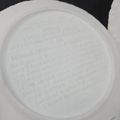 LOT 37: Multiple Family Crests, 3 Fenton Bicentennial Commemorative Plates, Miniature Liberty Bell, Pictorial History of the Great Civil...