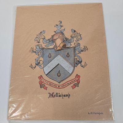 LOT 37: Multiple Family Crests, 3 Fenton Bicentennial Commemorative Plates, Miniature Liberty Bell, Pictorial History of the Great Civil...