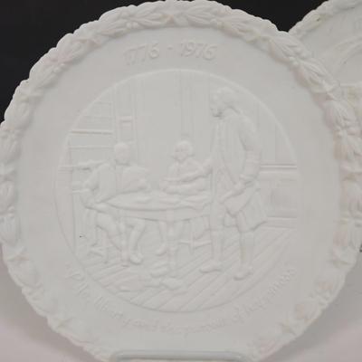 LOT 37: Multiple Family Crests, 3 Fenton Bicentennial Commemorative Plates, Miniature Liberty Bell, Pictorial History of the Great Civil...