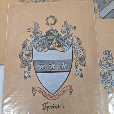 LOT 37: Multiple Family Crests, 3 Fenton Bicentennial Commemorative Plates, Miniature Liberty Bell, Pictorial History of the Great Civil...