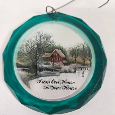 LOT 38: Vintage National No. 7W Christmas Tree Holder, Christmas Ball Ornaments from The Corning Collection, Georg Jensen Special Edition...