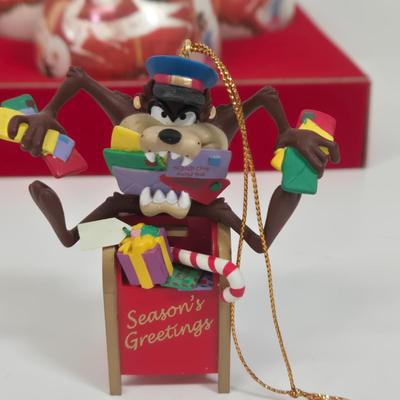 LOT 38: Vintage National No. 7W Christmas Tree Holder, Christmas Ball Ornaments from The Corning Collection, Georg Jensen Special Edition...