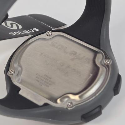 LOT 39: Notebook Travel Surge Protecter, Tech and Go Braided Earphones, Soleus Running Watch, Dashboard Phone Mount, Multiple Screen...