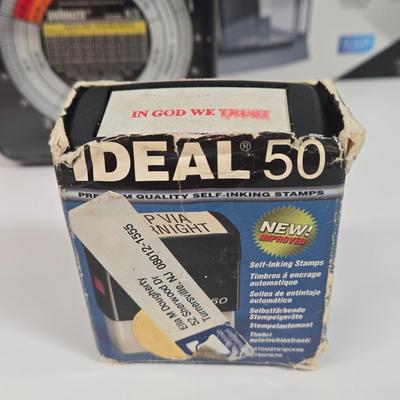 LOT 40: Home Office Lot Including Mechanical Postal Scale, Cross Classic Century Black Lacquer Ballpoint Pen, X-ACTO School Pro Electric...