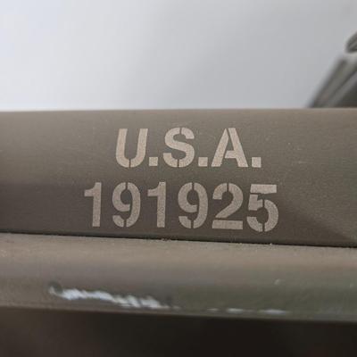 LOT 81: G.I. Joe 1941 Willys MB Jeep Toy, United Airlines Plane Toy, Wooden Model Car, Auburn Rubber Company Toy Tractor, and Plastic Horse