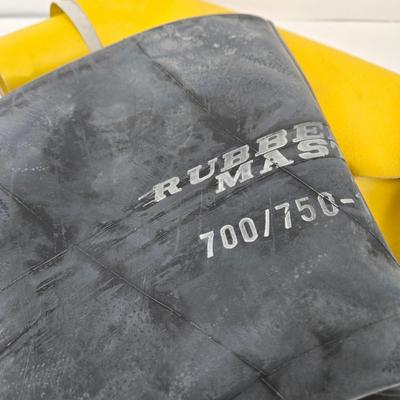 LOT 82: Snow Zone 36-inch Diameter Inflatable Snow Tube and Rubber Bouncing Tube