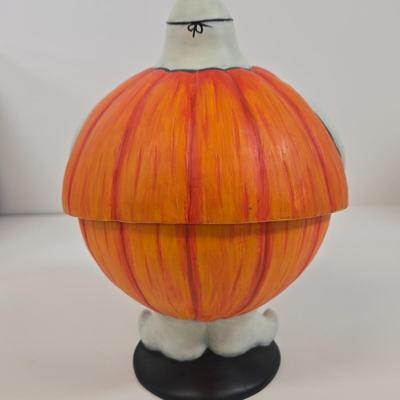 LOT 84: Department 56 Flip Top Ghost Candy Dish 2002 in Original Box