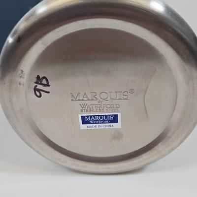 LOT 88: Cristal d'Arques Longchamp Lead Crystal Champagne Flutes & Wine Glasses and Marquis by Waterford Vintage Bar Accessories...