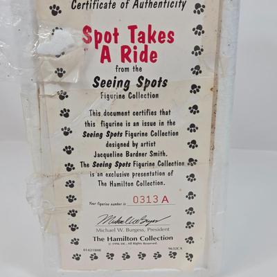 LOT 89: Vintage Fireman Candle, 1996 The Hamilton Collection Spot Takes A Ride, and Disney Parks Alice In Wonderland Tea For One Teapot...