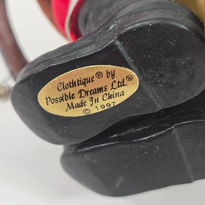 LOT 90: Possible Dreams Clothtique Santa Figurines with Original Boxes