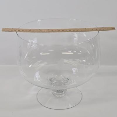 LOT 91: Glass Trifle Bowl, Handled Dessert Plate, Two Boxes of Luminarc Cordial Glasses, Silverplate Deep Silver Heart Shaped Nut Candy...