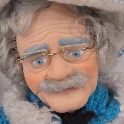 LOT 93: Vintage Country Western Dolls with Crocheted Outfits, Furskins, and More