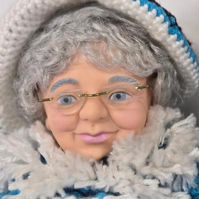 LOT 93: Vintage Country Western Dolls with Crocheted Outfits, Furskins, and More