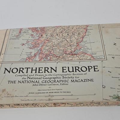 LOT 95: Travel Lot Including Vintage Maps, Brochures, Berlitz Interpreter, Postcards, Stamps, and More