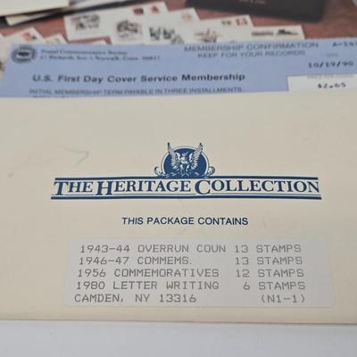 LOT 95: Travel Lot Including Vintage Maps, Brochures, Berlitz Interpreter, Postcards, Stamps, and More