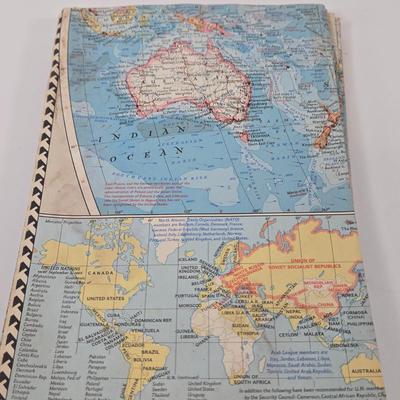 LOT 95: Travel Lot Including Vintage Maps, Brochures, Berlitz Interpreter, Postcards, Stamps, and More
