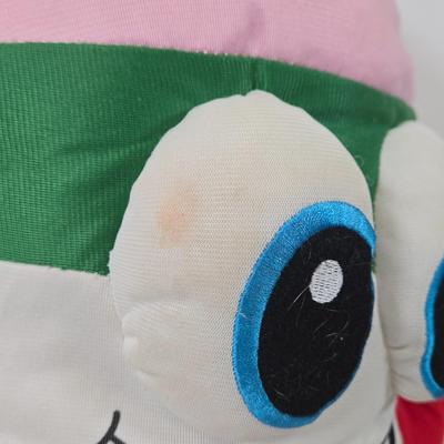 LOT 99: Rita's Mascot Plush Toy, Pillsbury Playthings Poppie Fresh Figure in Original Box, and 1984 Wendy’s Collectors Plate