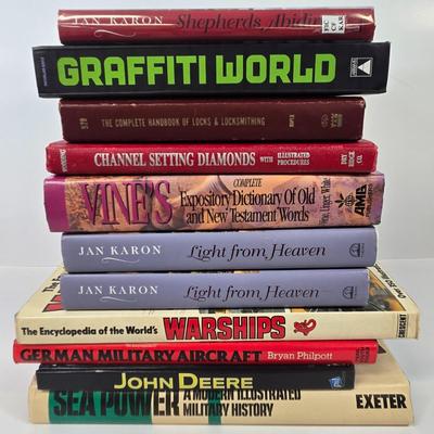 LOT 103: Variety of Books Including Graffiti World: Street Art from Five Continents, The Encyclopedia of the World's Warships, and More
