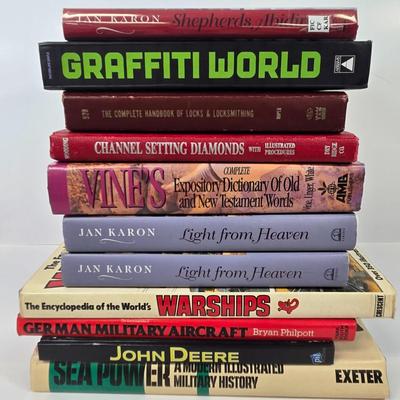 LOT 103: Variety of Books Including Graffiti World: Street Art from Five Continents, The Encyclopedia of the World's Warships, and More
