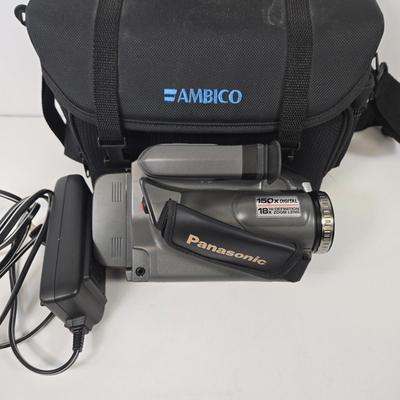 LOT 106: Four Vintage Camcorders with Cases