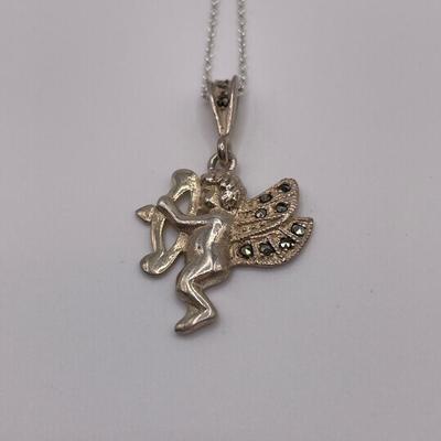 Sterling Cupid pendant