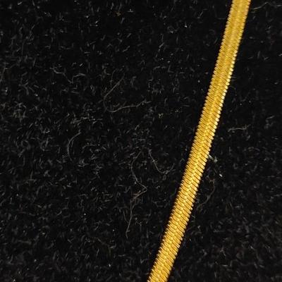 Gold-plated steel necklace 18 in