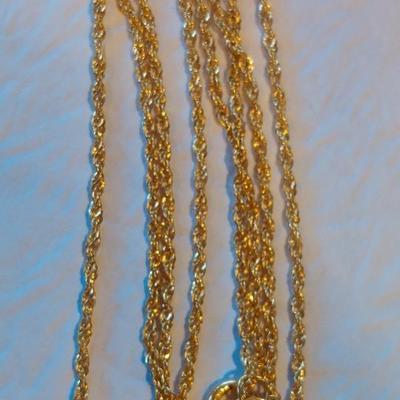 New! Solid 18kt Gold Chain 18"