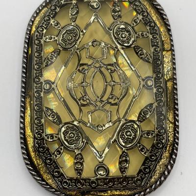 Art deco pendant and Lunere reversible pendant