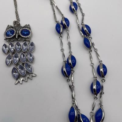 Park Lane owl and J. Crew necklace