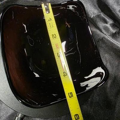 Mid-Century Amethyst Art Glass Freeform Bowl – MCM Murano-Style Sculptural Catchall Dish