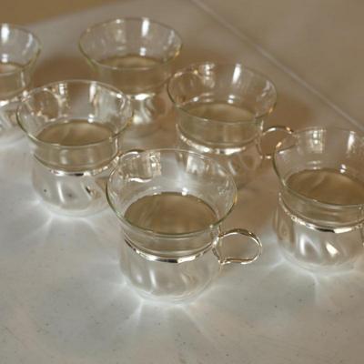 Sale Photo Thumbnail #43: 6 Vintage glass punch cups