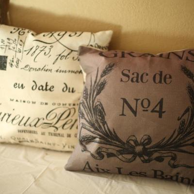 Sale Photo Thumbnail #59: French inspired decorative pillows set of 2
