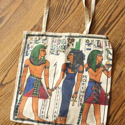 Sale Photo Thumbnail #62: Egyptian inspired canvas Tote bag