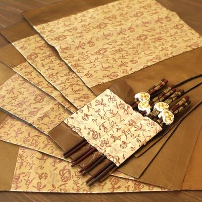 Sale Photo Thumbnail #63: Elegant fabric placemat and chopstick set