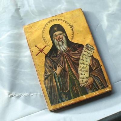 Sale Photo Thumbnail #67: Religious icon with saint