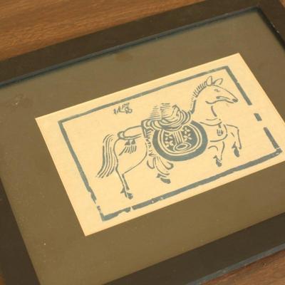 Sale Photo Thumbnail #68: framed horse sketch print