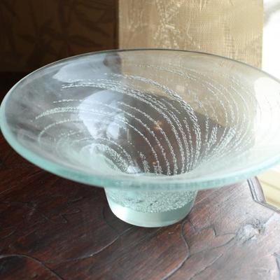 Sale Photo Thumbnail #71: Swirl pattern glass bowl