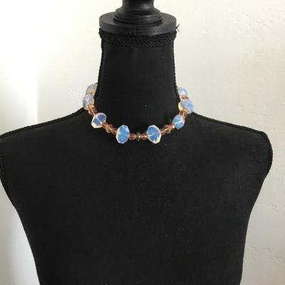 Beautiful essence, moonstone bead necklace made in the USA