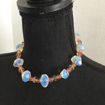 Beautiful essence, moonstone bead necklace made in the USA