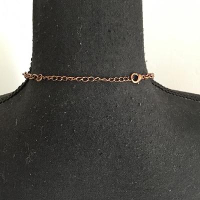 Copper or bronze tone, statement, fashion, necklace