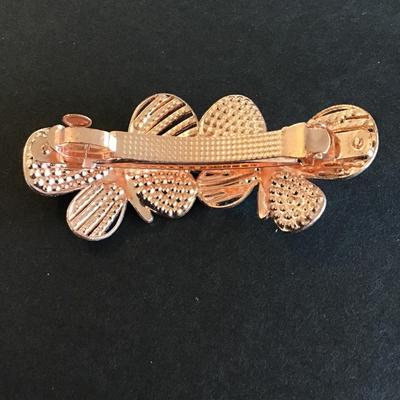 Very Cute butterfly Rhinestone metal hair barrette