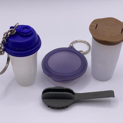 Mini Tupperware keychains