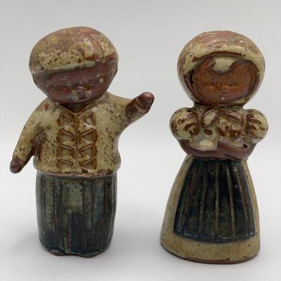 Japan knocked stoneware S&P shakers