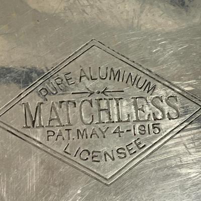 Vintage WW1 Matchless Pure Aluminum Canteen Pat. May 4 1915